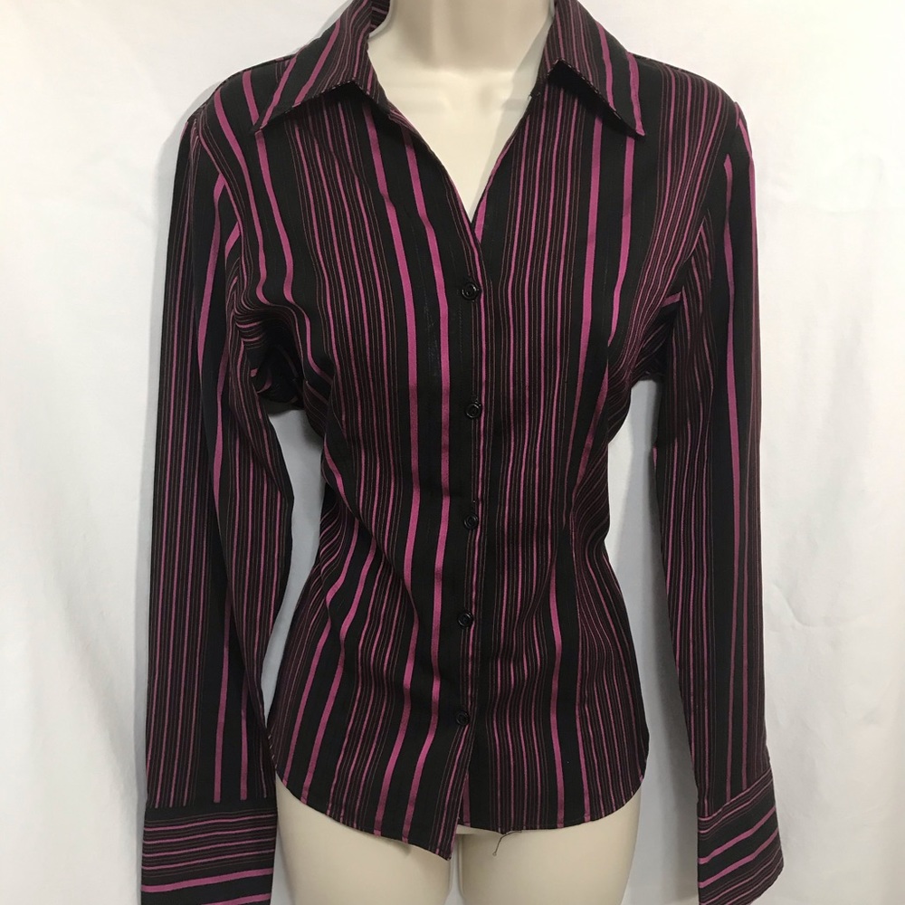 Black & Hot Pink Blouse